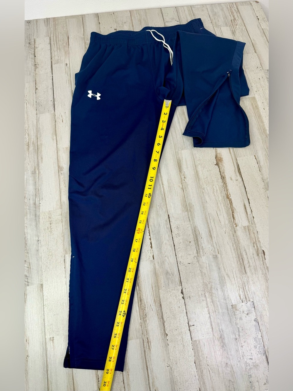 Under Armour Joggers Mens Large Blue Loose Drawstring Fleece Pocket Sweatpants - Picture 7 of 10